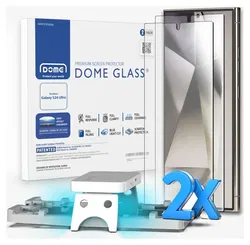 2x 2 pack Whitestone Dome Glass Galaxy S24 Ultra Screen Protector afbeelding