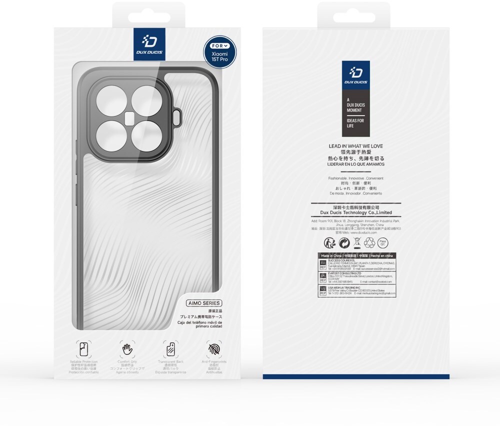 Dux Ducis Aimo Xiaomi 15T Pro Hoesje Back Cover Zwart afbeelding 9