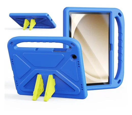 Dux Ducis PUFF Samsung Tab A11 Plus/A9 Plus Kinder Tablethoes met Handvat Blauw afbeelding 1