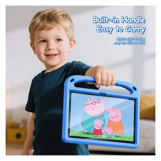 Dux Ducis PUFF Samsung Tab A11 Plus/A9 Plus Kinder Tablethoes met Handvat Blauw afbeelding 6