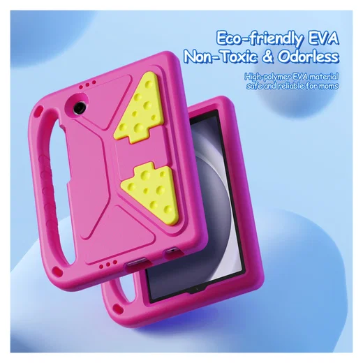 Dux Ducis PUFF Samsung Tab A11 / Tab A9 Kinder Tablethoes met Handvat Roze afbeelding 4