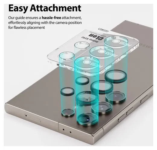 Whitestone Dome Glass + EZ Camera protector Galaxy S24 Ultra - 2 packs afbeelding 5