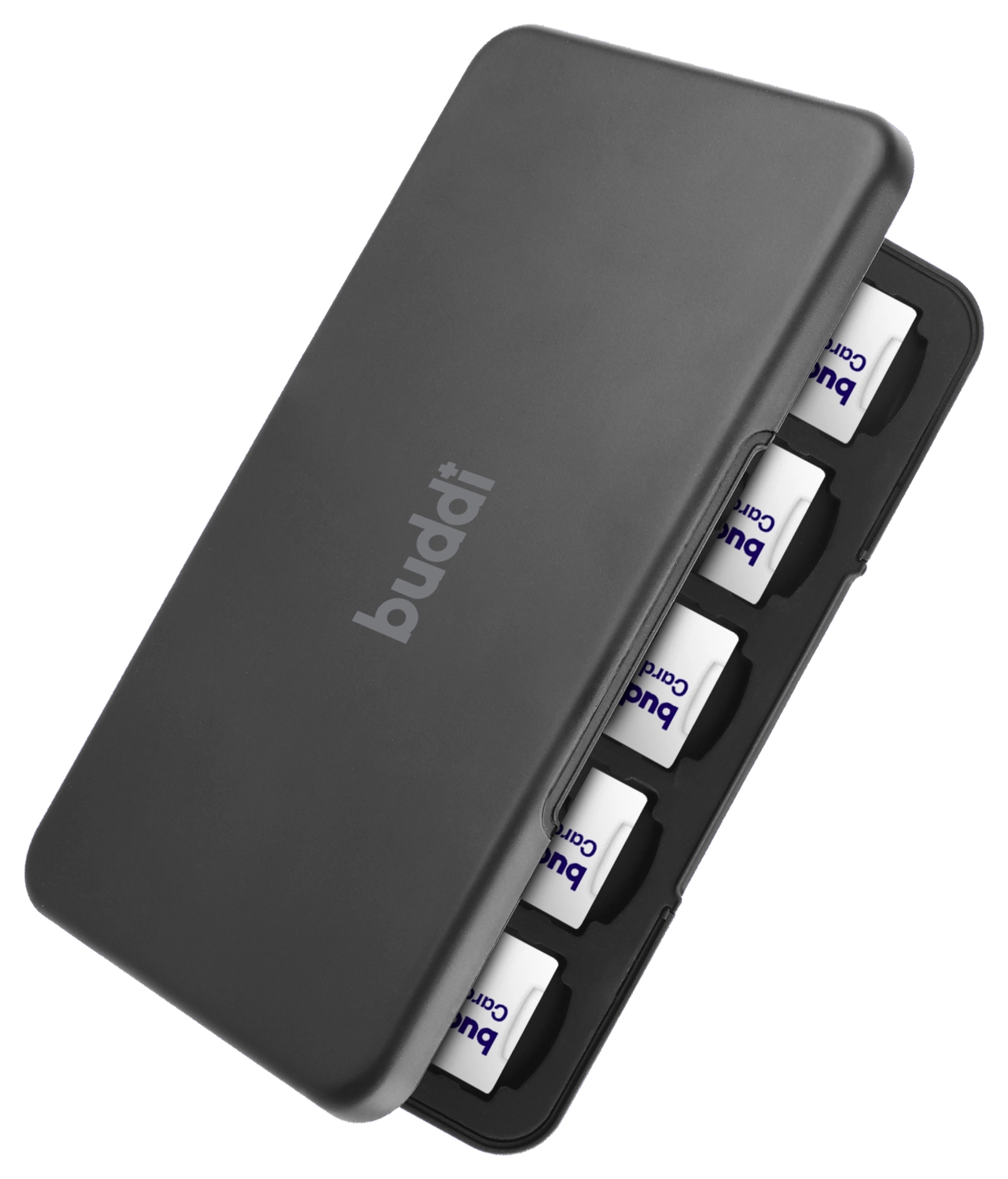 Buddi Sorted Geheugenkaart Organizer 20 SD Kaarten & 20 Micro SD Kaarten Zwart afbeelding 7