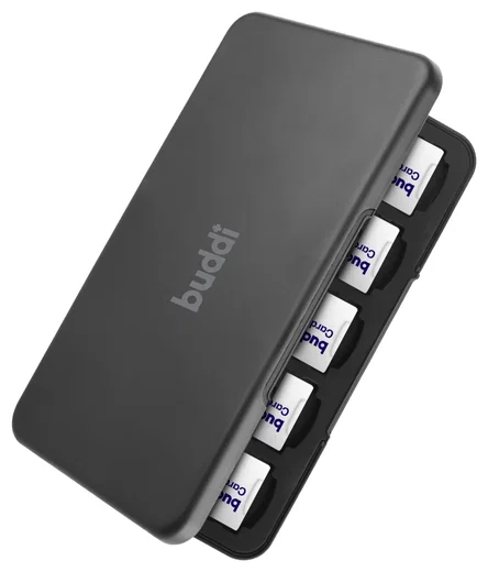 Buddi Sorted Geheugenkaart Organizer 20 SD Kaarten & 20 Micro SD Kaarten Zwart afbeelding 7