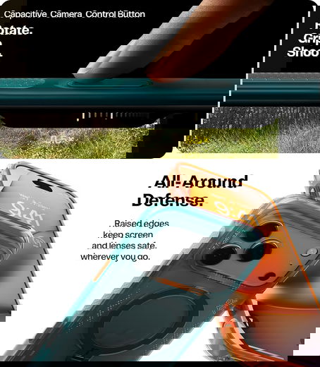 TORRAS Ostand Q3 Air iPhone 17 Pro Max Hoesje MagSafe 360° Kickstand Oranje afbeelding 7