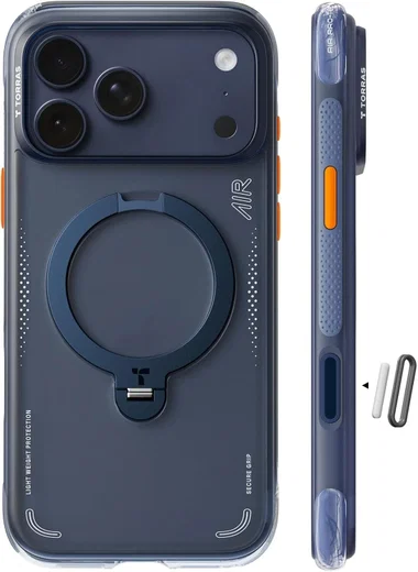 【Ostand Q3 Air】TORRAS iphone 17 pro ケース TORRAS Ostand Q3 Air Apple iPhone 17 Pro Hoesje MagSafe 360