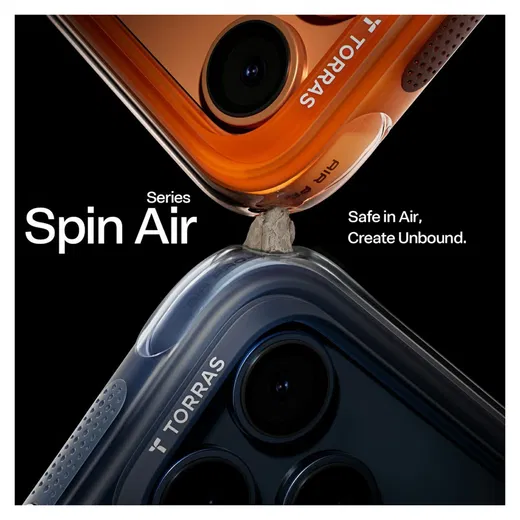 TORRAS Ostand Q3 Air iPhone 17 Pro Max Hoesje MagSafe 360° Kickstand Blauw afbeelding 8