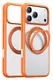 TORRAS Ostand Pro Apple iPhone 17 Pro Hoesje 360° MagSafe Stand Oranje afbeelding 2