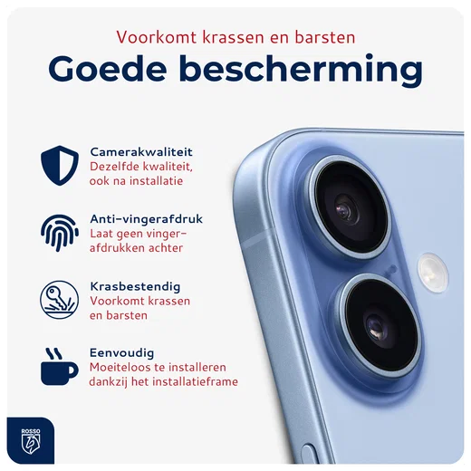 Rosso Apple iPhone 17 Camera Frame Protector Blauw afbeelding 2