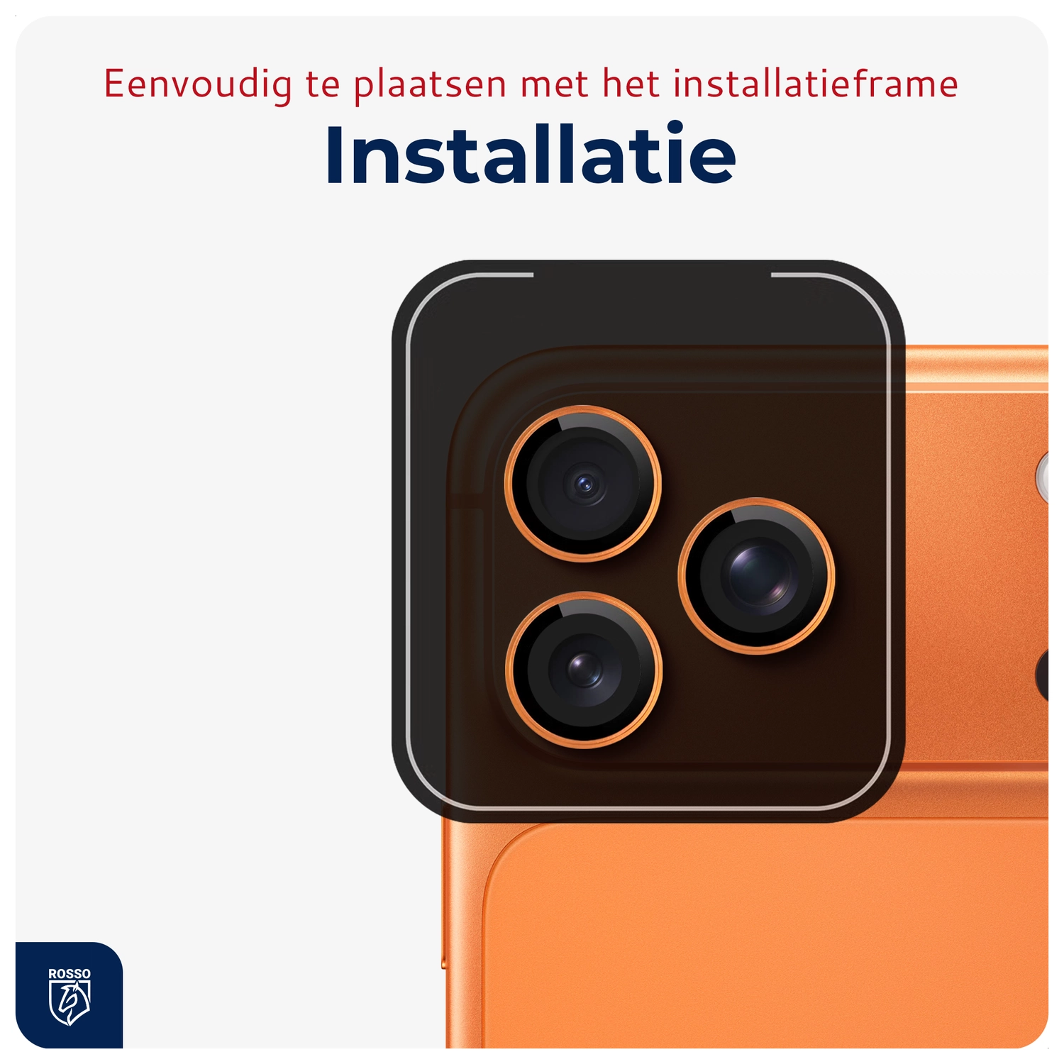 Rosso iPhone 17 Pro / 17 Pro Max Camera Frame Protector Oranje afbeelding 5