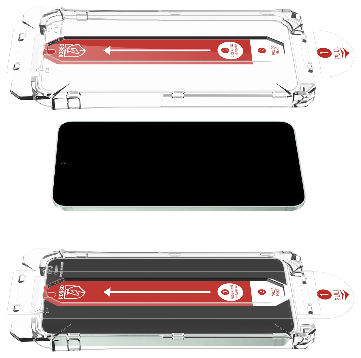 Rosso Samsung Galaxy S26 Plus Tempered Glass met Installatietray Dust Removal afbeelding 10