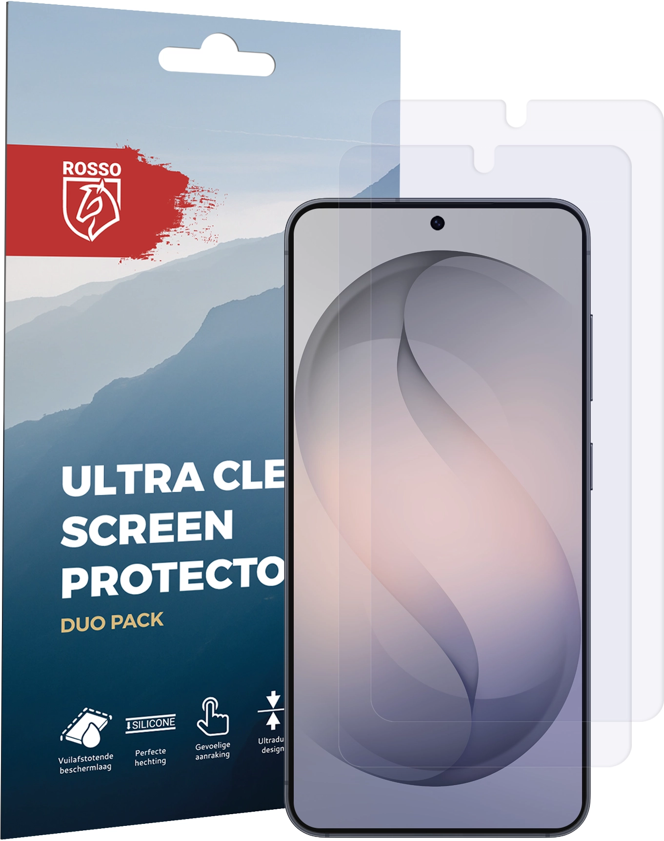 Rosso Samsung Galaxy S26 Screen Protector Case Friendly Folie Duo Pack afbeelding 9