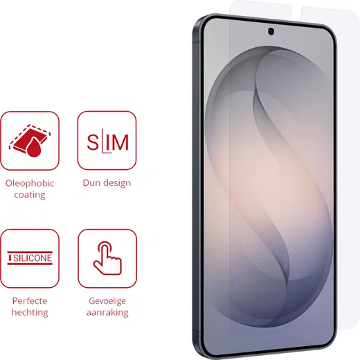 Rosso Samsung Galaxy S26 Screen Protector Case Friendly Folie Duo Pack afbeelding 2