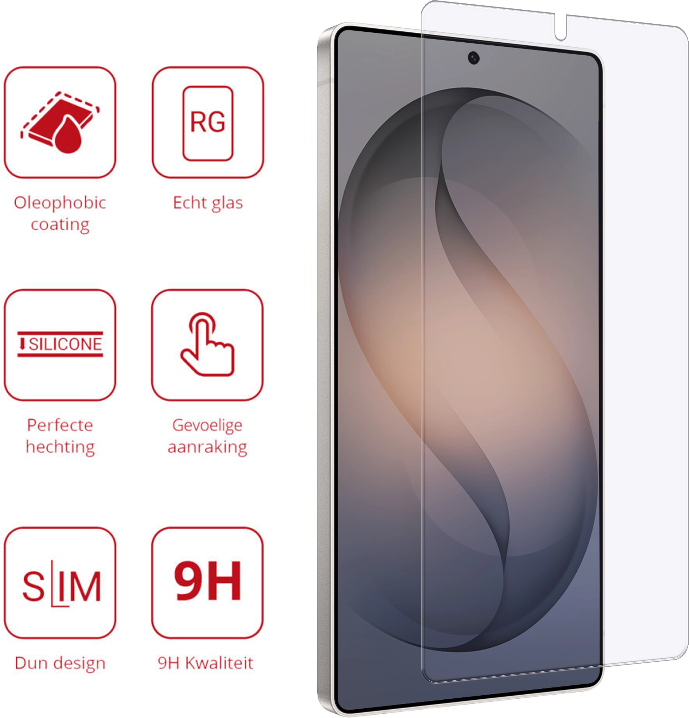 Rosso Samsung Galaxy S26 Ultra 9H Tempered Glass Screen Protector afbeelding 2