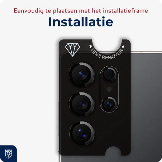 Rosso Samsung Galaxy S26 Ultra Camera Frame Protector Zwart afbeelding 5
