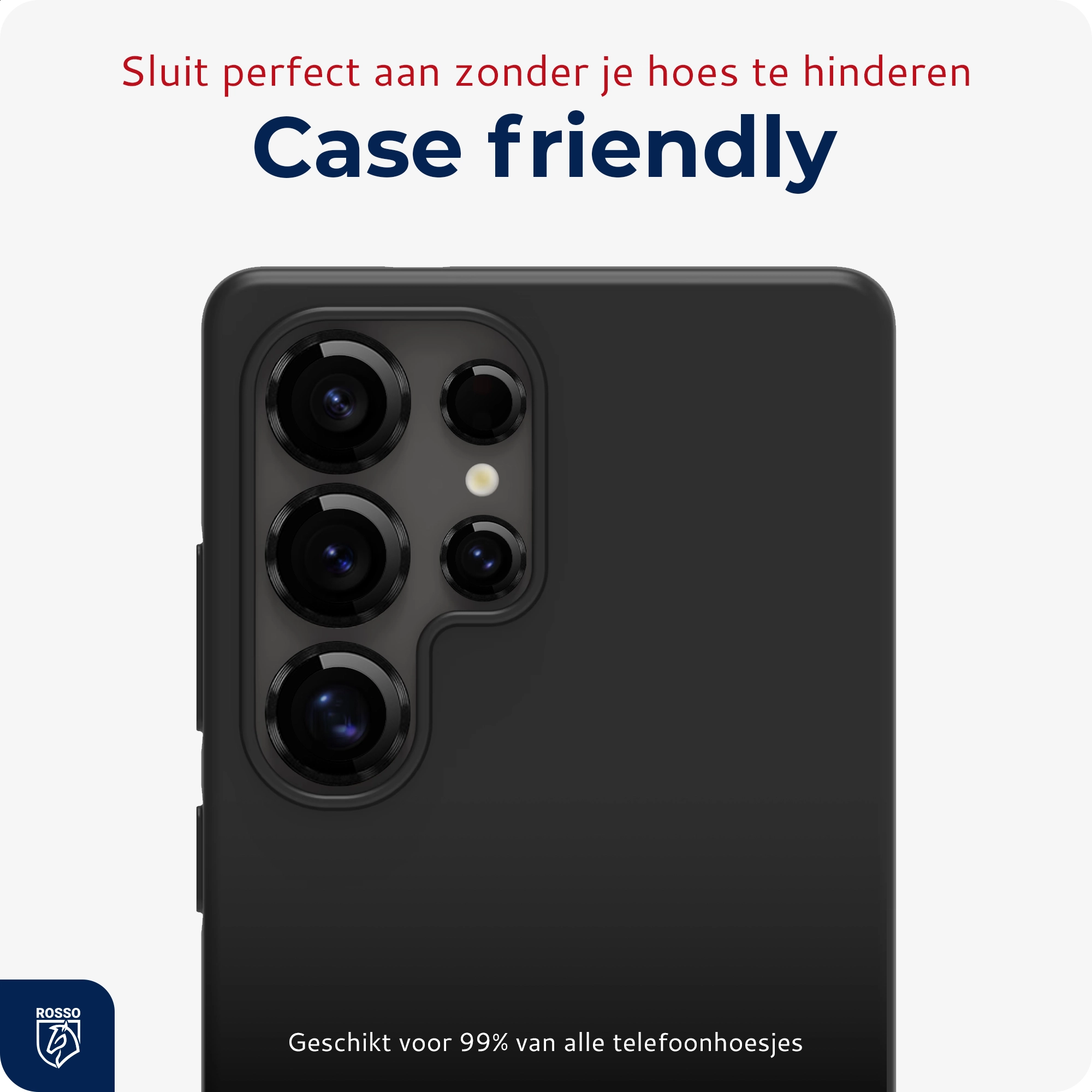 Rosso Samsung Galaxy S26 Ultra Camera Frame Protector Zwart afbeelding 6