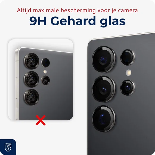 Rosso Samsung Galaxy S26 Ultra Camera Frame Protector Zwart afbeelding 4