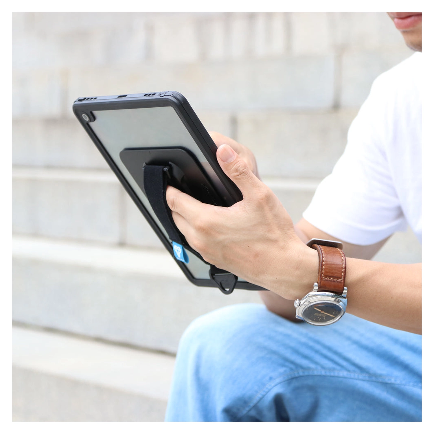 Armor X MX-Series Waterdicht hoesje Apple iPad 11 (2025) Zwart afbeelding 2