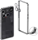 Nothing Phone (3) Hoesje Metalen Frame met Camera Protector Grijs