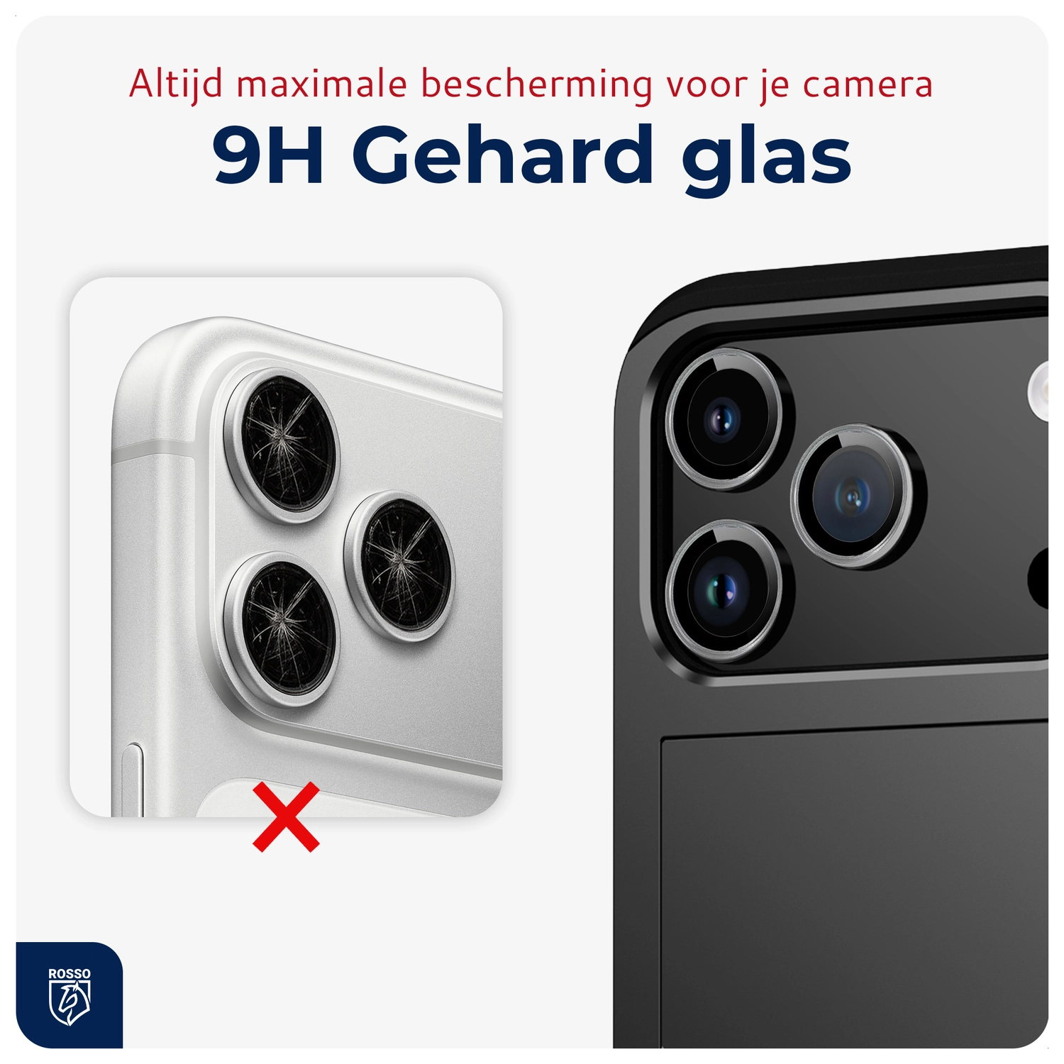 Rosso iPhone 17 Pro / 17 Pro Max Camera Frame Protector Grijs afbeelding 4