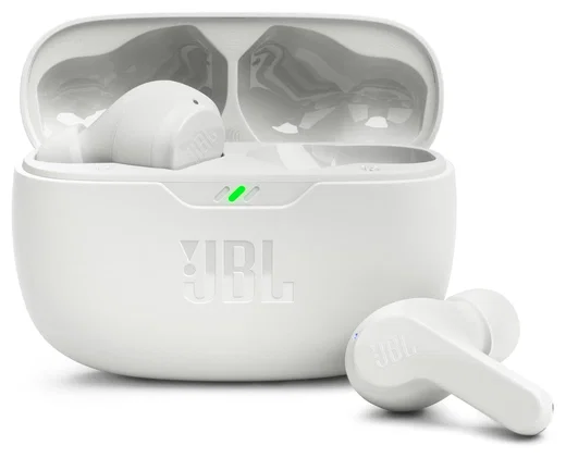 JBL Wave Beam Draadloze Bluetooth In-Ear Oordopjes met JBL Deep Bass Sound Wit afbeelding 1