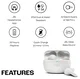 JBL Wave Beam Draadloze Bluetooth In-Ear Oordopjes met JBL Deep Bass Sound Wit afbeelding 2