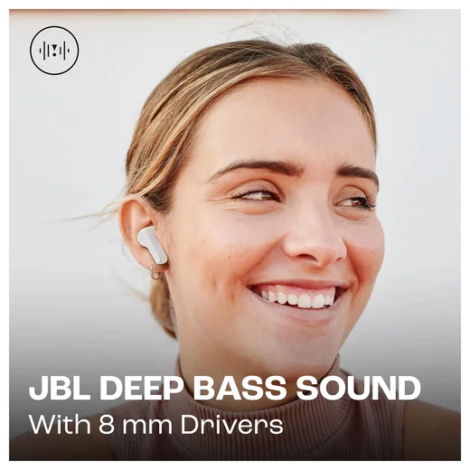 JBL Wave Beam Draadloze Bluetooth In-Ear Oordopjes met JBL Deep Bass Sound Wit afbeelding 7