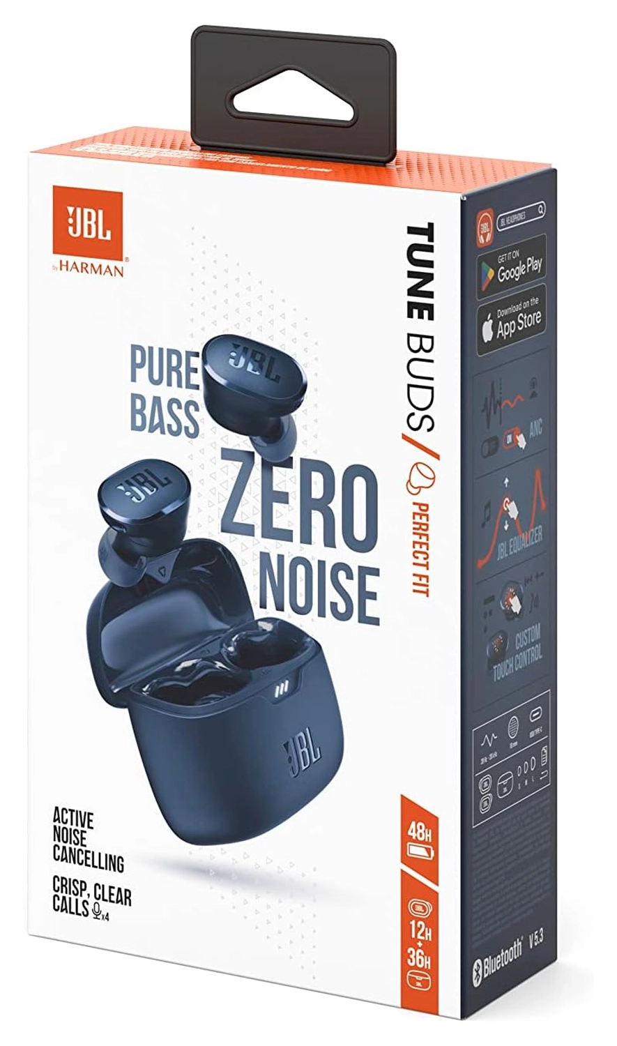 JBL Tune Buds Draadloze Bluetooth Oordopjes met Active Noise Cancelling Blauw afbeelding 10