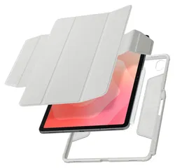 Spigen AirSkin Pro Samsung Galaxy Tab S11 Hoes Book Case Grijs afbeelding