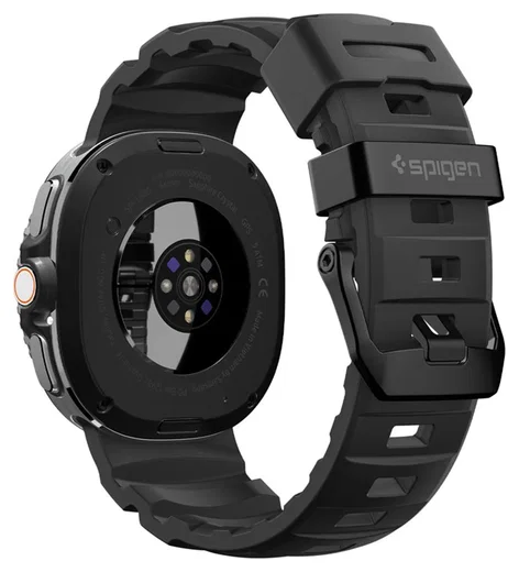 Spigen WBS2 - Samsung Galaxy Watch 8 Siliconen Bandje - Zwart afbeelding 16