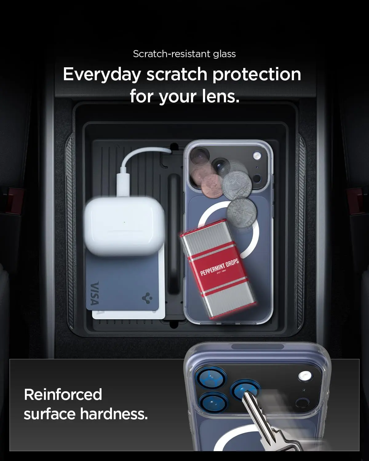 Spigen EZ Fit Optik Pro XL Apple iPhone 17 Pro Camera Protector Zwart afbeelding 6