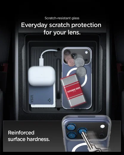 Spigen EZ Fit Optik Pro XL Apple iPhone 17 Pro Camera Protector Zwart afbeelding 6