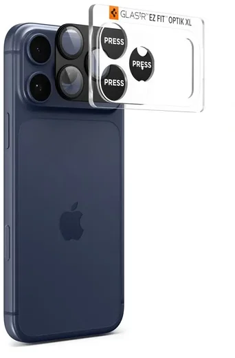 Spigen EZ Fit Optik Pro XL Apple iPhone 17 Pro Camera Protector Zwart afbeelding 2