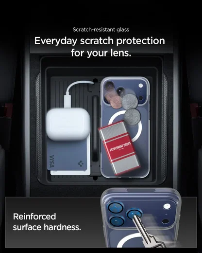Spigen EZ Fit Optik Pro XL iPhone 17 Pro Max Camera Protector Blauw (1-Pack) afbeelding 6