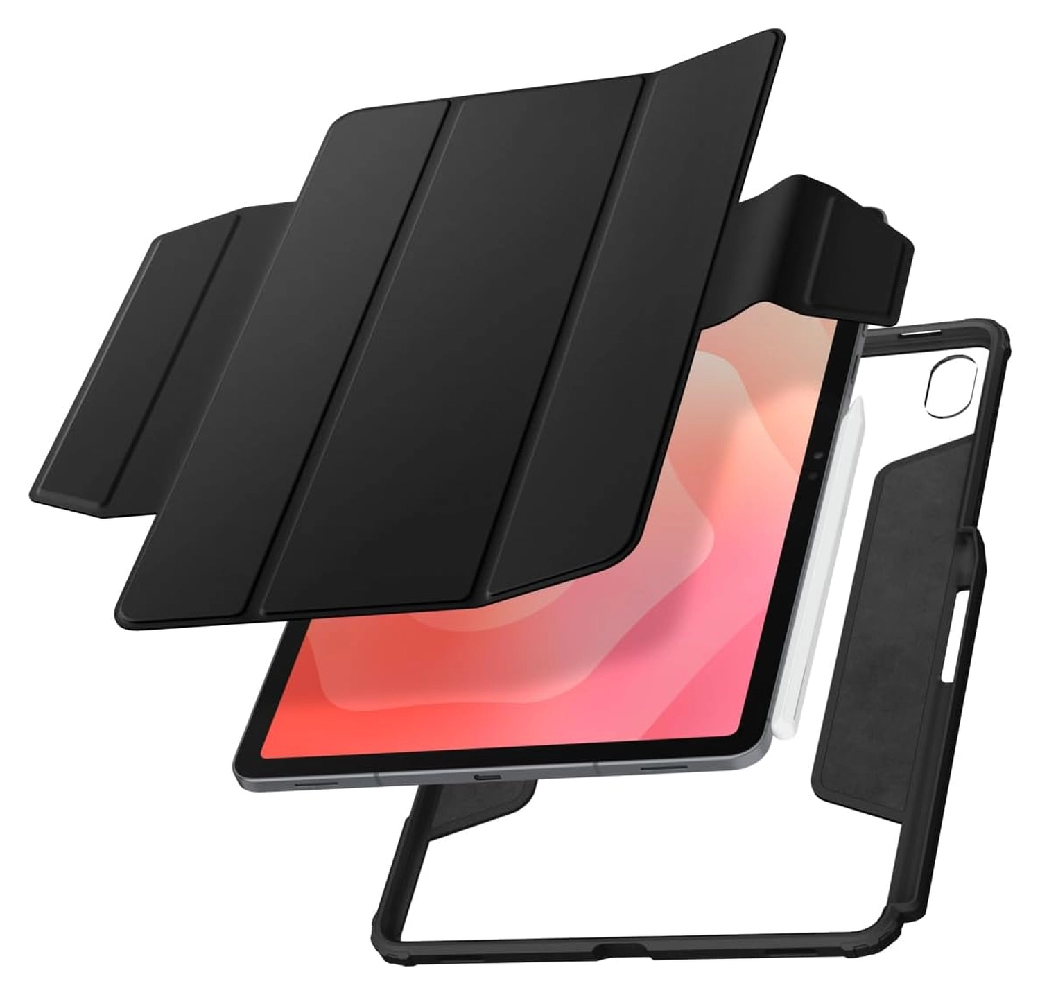 Spigen AirSkin Pro Samsung Galaxy Tab S11 Hoes Book Case Zwart afbeelding 1