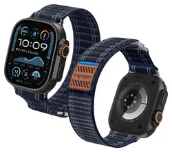 Spigen WBF0 - Apple Watch 1-11/SE/Ultra Bandje - 49/46/45/44/42MM - Blauw afbeelding