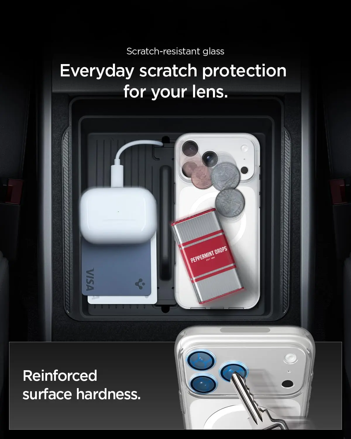 Spigen EZ Fit Optik Pro XL Apple iPhone 17 Pro Camera Protector Zilver afbeelding 6