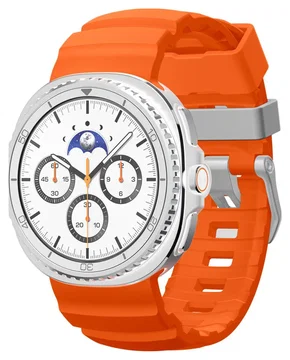 Spigen WBS2 - Samsung Galaxy Watch 8 Siliconen Bandje - Oranje