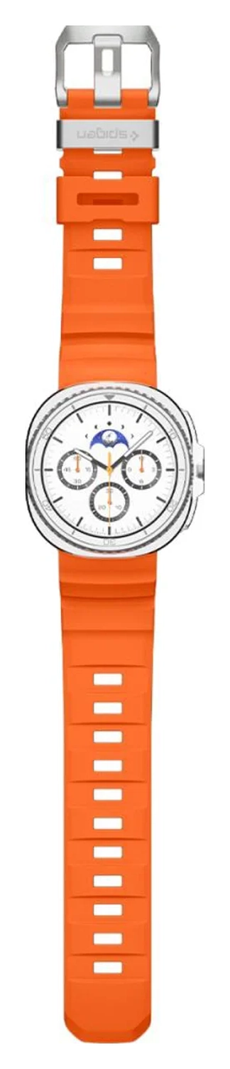 Spigen WBS2 - Samsung Galaxy Watch 8 Siliconen Bandje - Oranje afbeelding 11