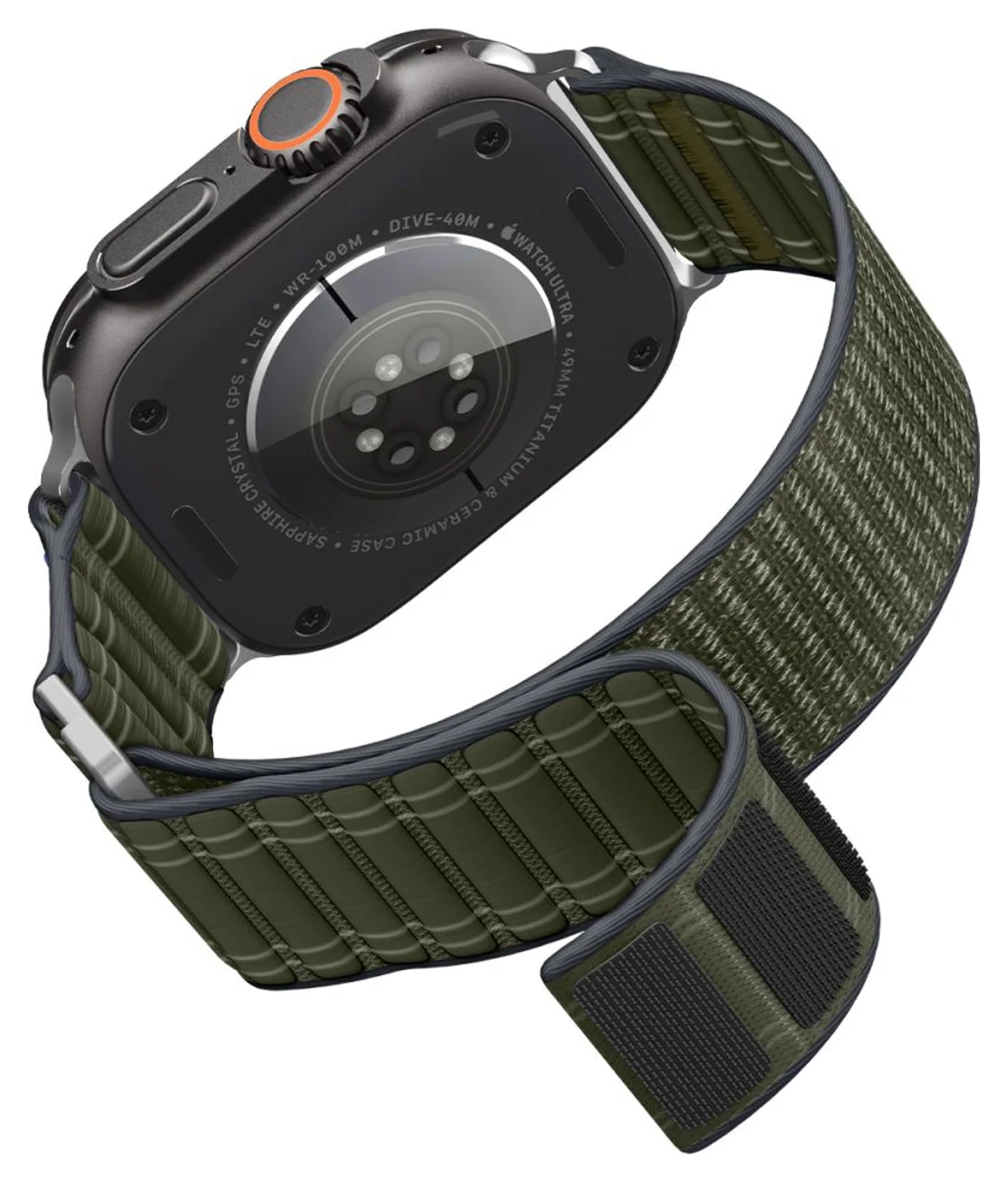 Spigen WBF0 - Apple Watch 1-11/SE/Ultra Bandje - 49/46/45/44/42MM - Groen afbeelding 9
