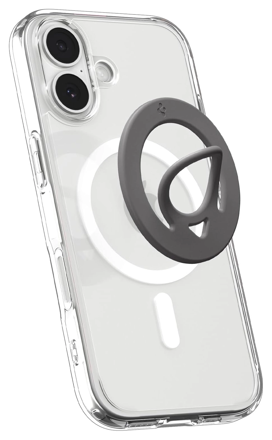 Spigen Dual Pop MagFit MagSafe Ring Houder Telefoon Standaard Siliconen Grijs afbeelding 1