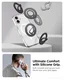 Spigen Dual Pop MagFit MagSafe Ring Houder Telefoon Standaard Siliconen Grijs afbeelding 2