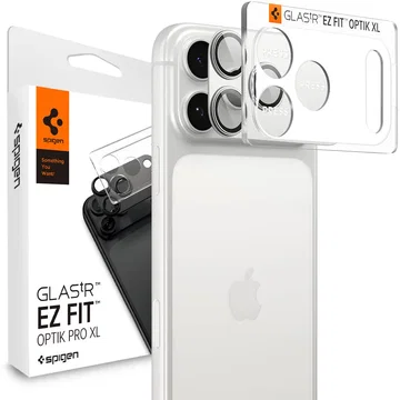 Spigen EZ Fit Optik Pro XL iPhone 17 Pro Max Camera Protector Zilver (1-Pack)