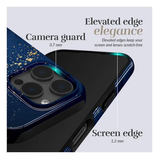 MIO MagSafe iPhone 17 Pro Max Hoesje Hard Shell Back Cover Midnight Sparkle afbeelding 5