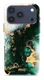 MIO MagSafe iPhone 17 Pro Hoesje Hard Shell Back Cover Green Marble