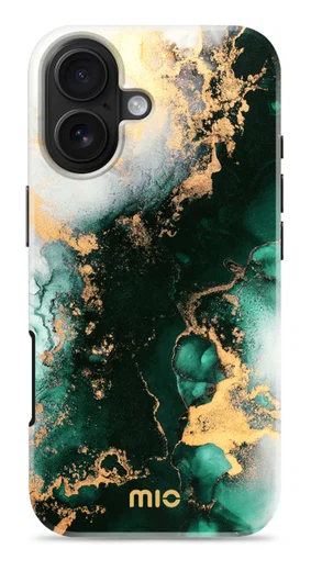 MIO MagSafe iPhone 17 Hoesje Hard Shell Back Cover Green Marble afbeelding 1