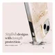 MIO MagSafe iPhone 17 Hoesje Hard Shell Back Cover Gold Marble afbeelding 4