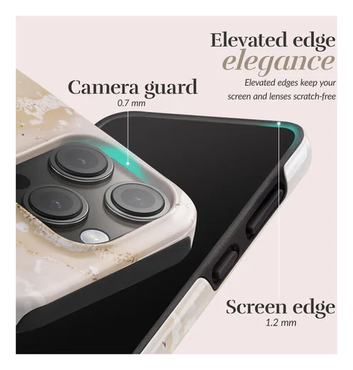 MIO MagSafe iPhone 17 Hoesje Hard Shell Back Cover Gold Marble afbeelding 7