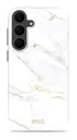 MIO MagSafe Samsung Galaxy S25 FE Hoesje Hard Shell Back Cover White Marble