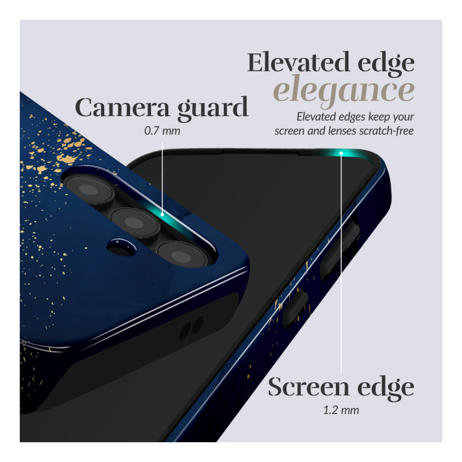 MIO MagSafe Samsung Galaxy A17 Hoesje Hard Shell Back Cover Midnight Sparkle afbeelding 6